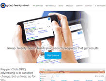 Tablet Screenshot of grouptwentyseven.com